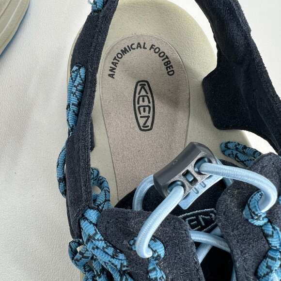 KEEN Uneek 1016897 Sandals Womens US 9.5 Braided Bungee Hike Water Midnight Navy - Picture 11 of 13